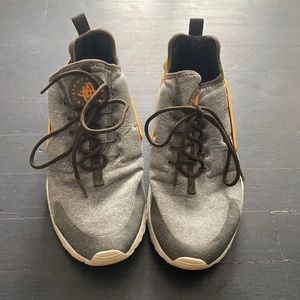 Air Huarache by Nike, Green, yellow, and grey!